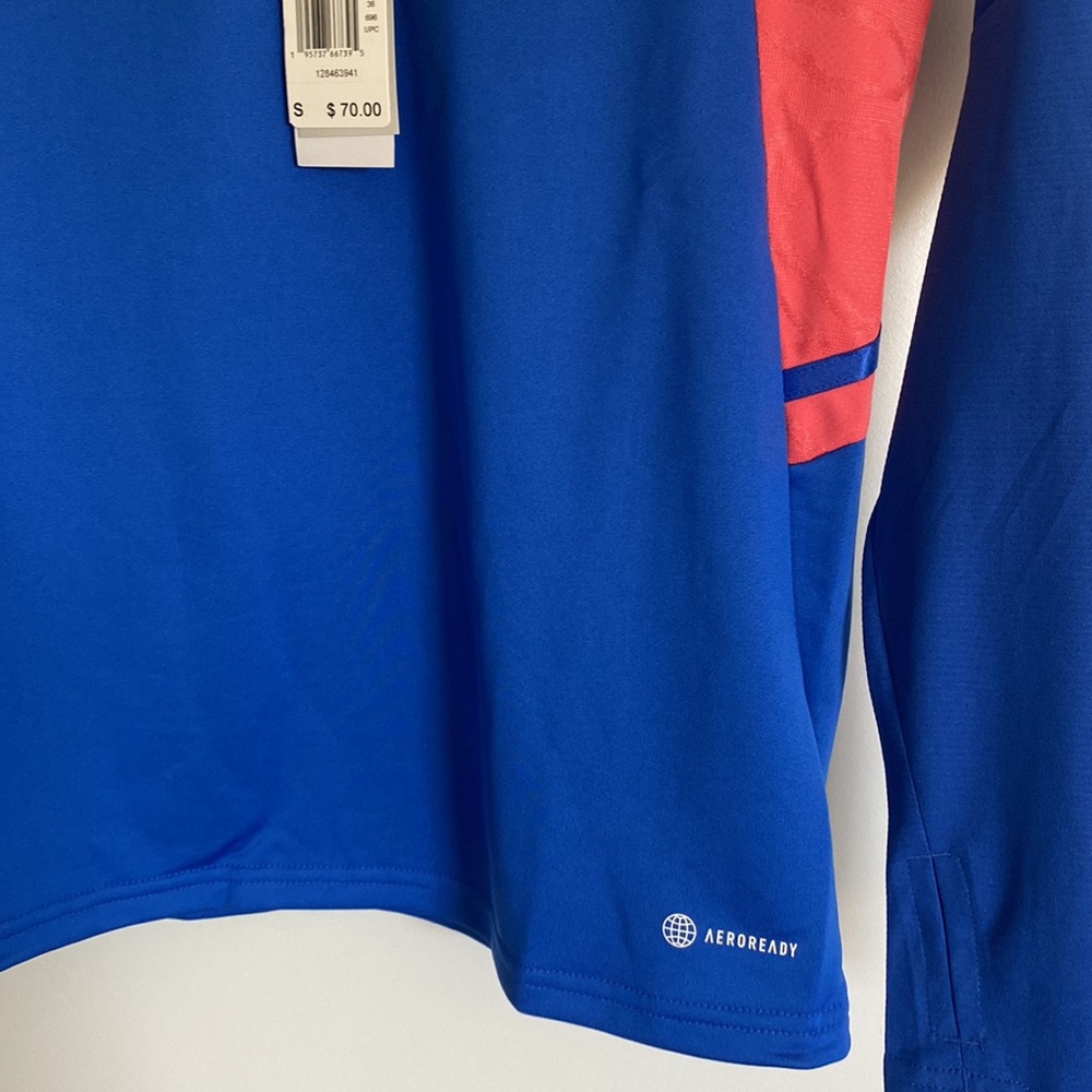 ADIDAS TRACK PULLOVER TOP SIZE S MSRP $70.00 NWT - Picture 3 of 9